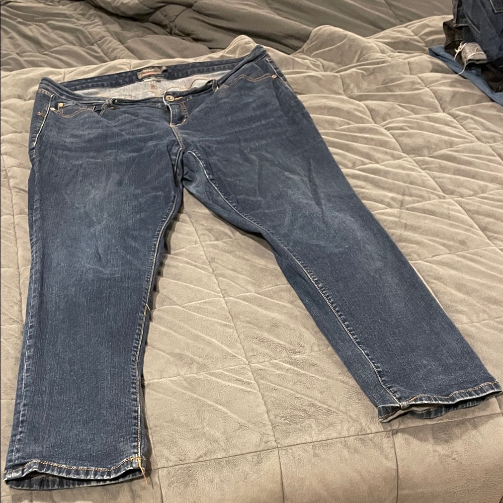 Torrid boyfriend straight vintage stretch Blue Jeans size 16r
